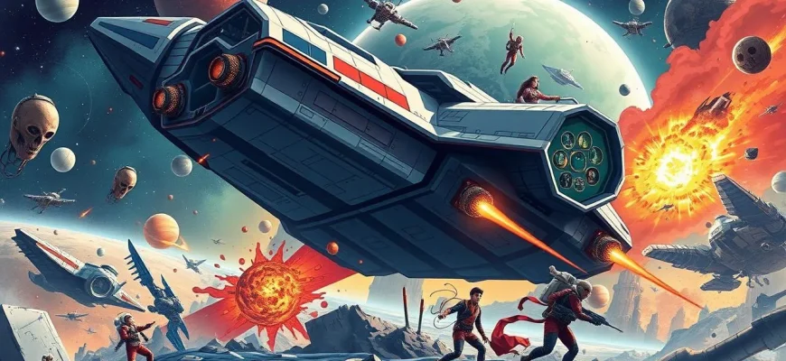 Películas de acción con artefactos espaciales