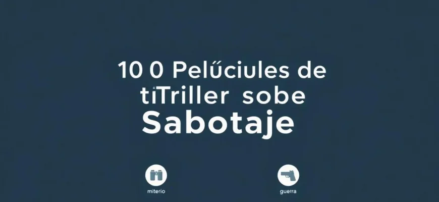 10 Películas de Triller sobre Sabotaje
