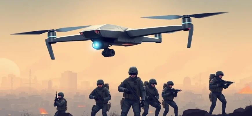 Películas bélicas con drones de reconocimiento