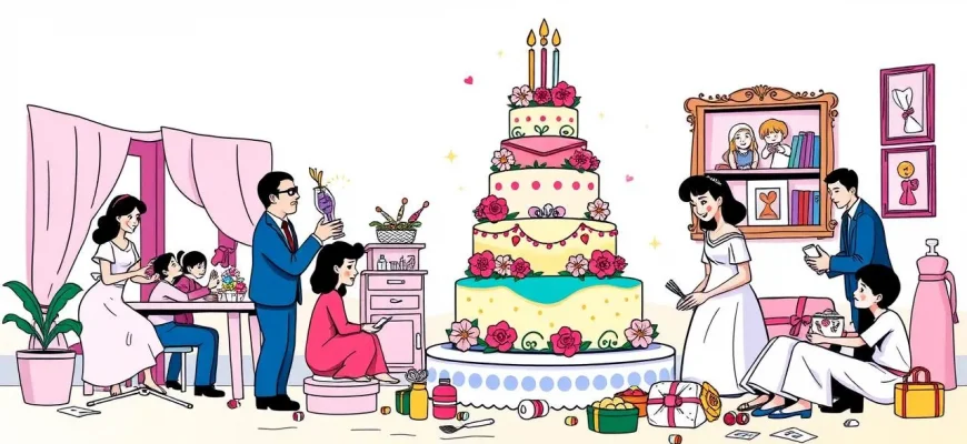 Películas familiares sobre la preparación de bodas