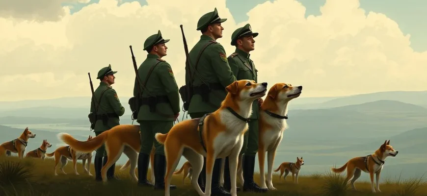 Películas de guerra con perros entrenados