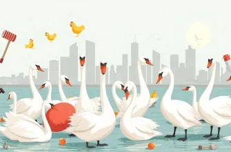 Comedias con cisnes: risas y elegancia